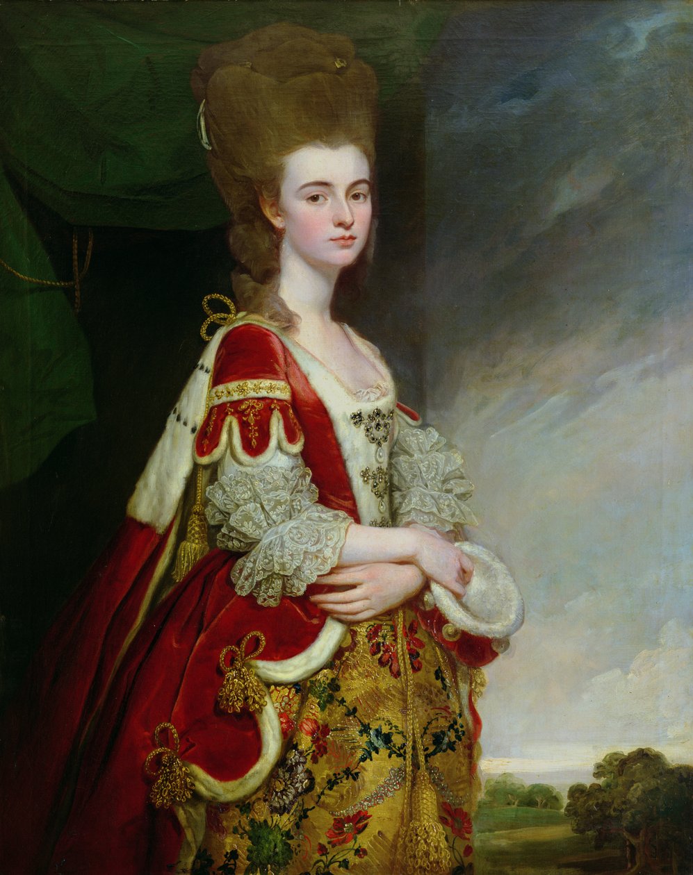 Lady Boston, z domu Christian Methuen autorstwa George Romney