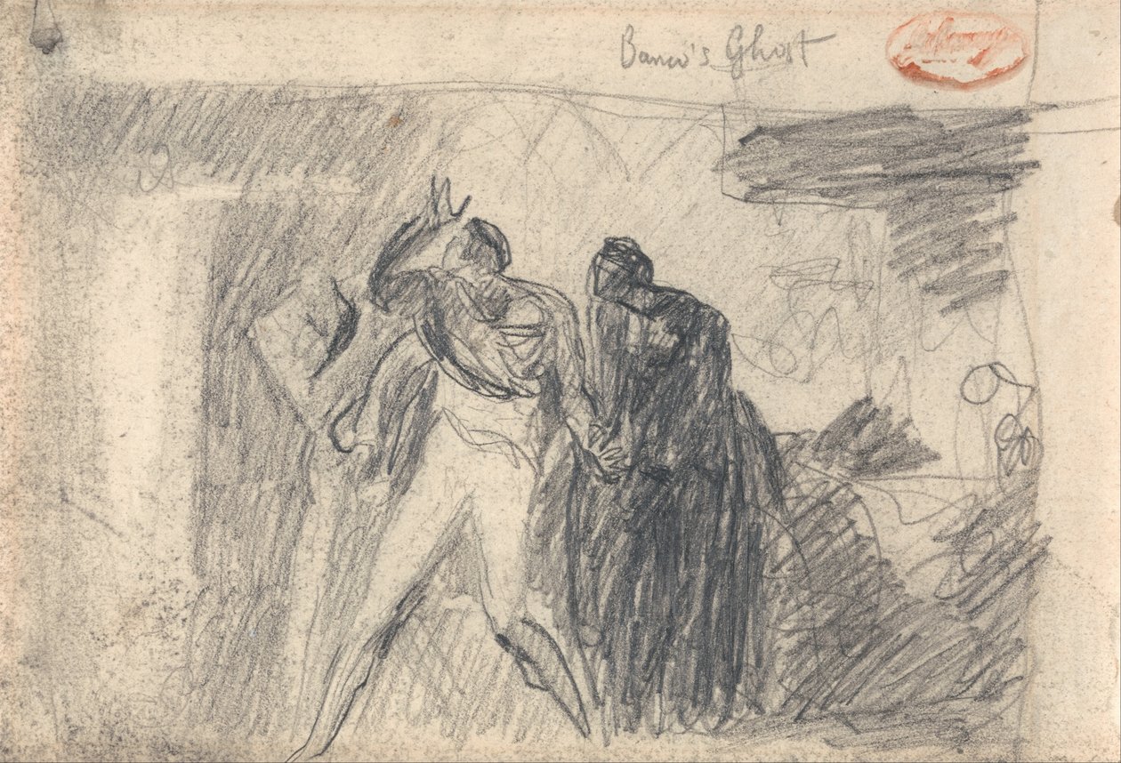 Makbet - Scena bankietowa autorstwa George Romney