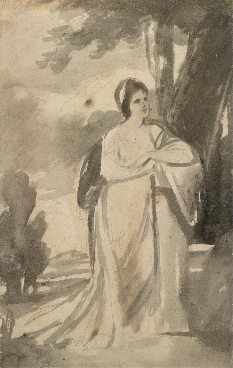 Portret panny Curwen autorstwa George Romney