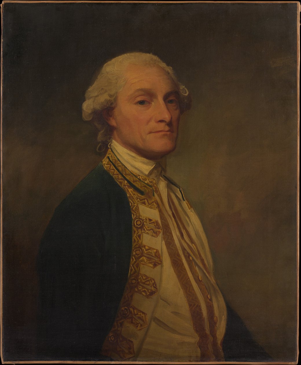 Portret Sir Chalonera Ogle, 1. baroneta (1726-1816), admirała w brytyjskiej marynarce wojennej autorstwa George Romney