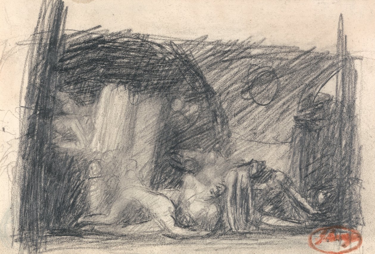 Scena więzienna autorstwa George Romney