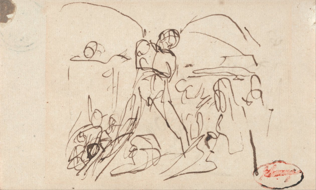 Scena więzienna autorstwa George Romney