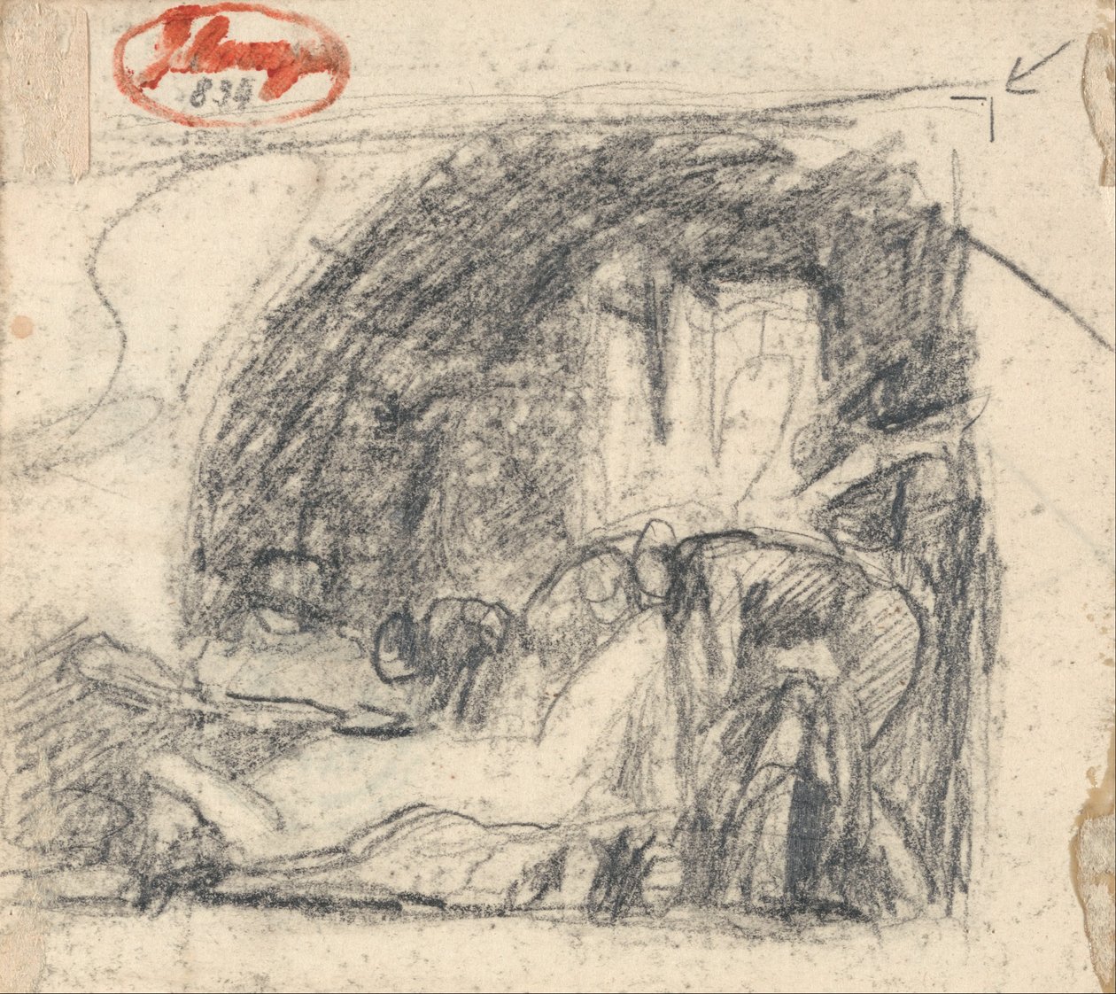 Scena więzienna autorstwa George Romney