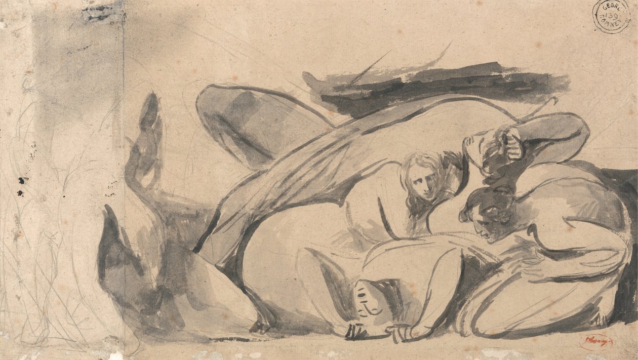 Scena więzienna autorstwa George Romney