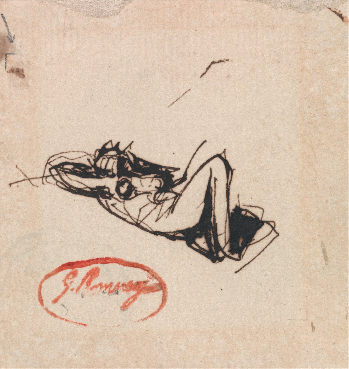 Leżąca figura autorstwa George Romney