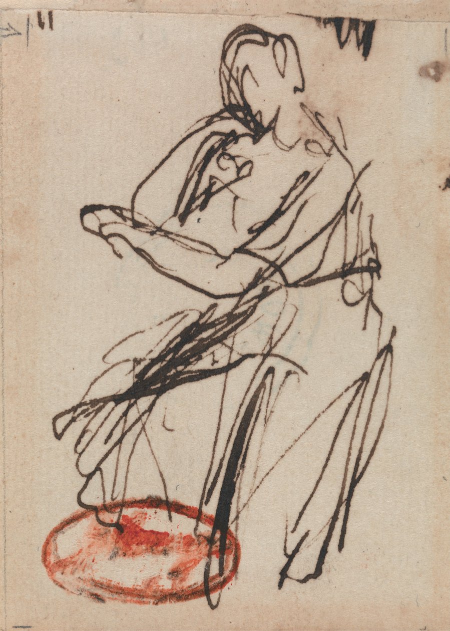 Siedząca kobieta autorstwa George Romney
