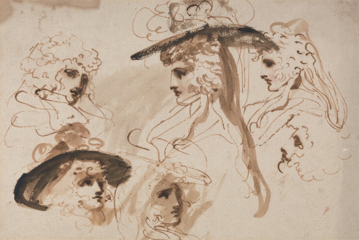Studia na głowę damy (studia na głowę kobiety) autorstwa George Romney