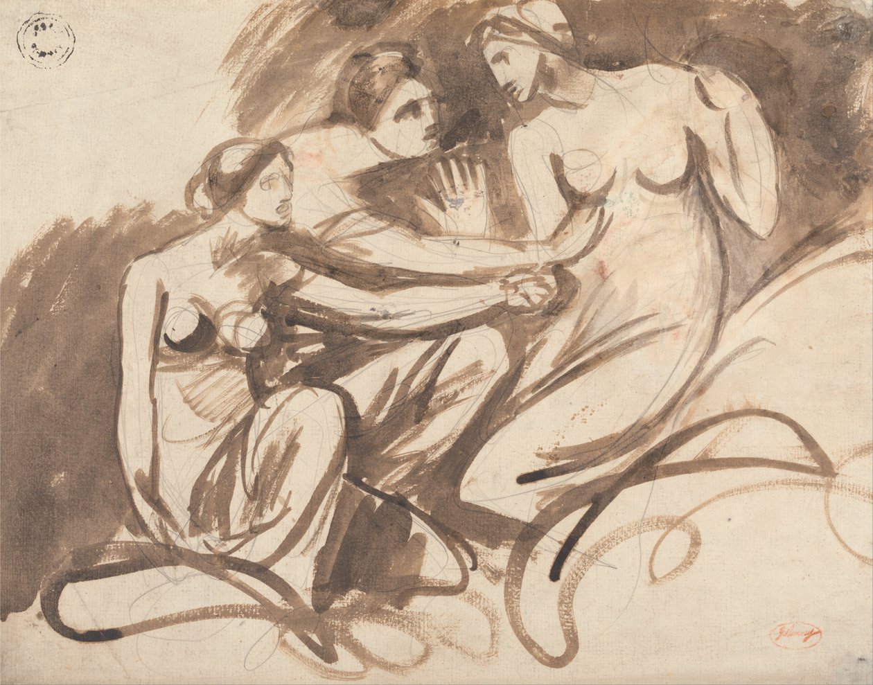 Trzy młode wiedźmy autorstwa George Romney