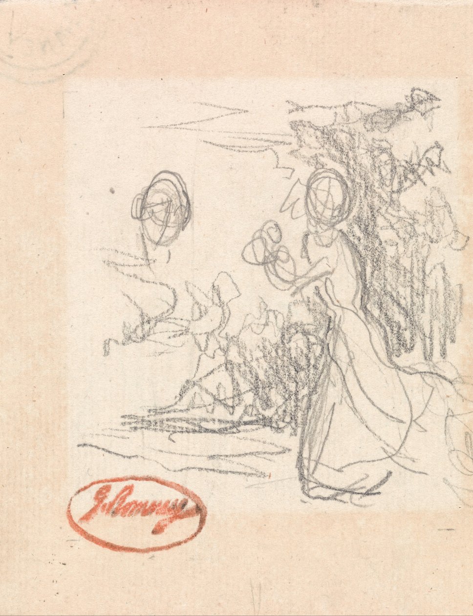Młoda dama, prawdopodobnie uciekająca autorstwa George Romney
