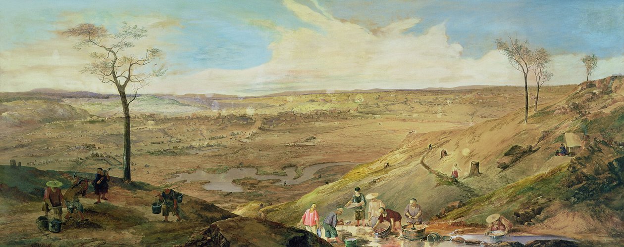 Ballarat, 1858 autorstwa George Rowe