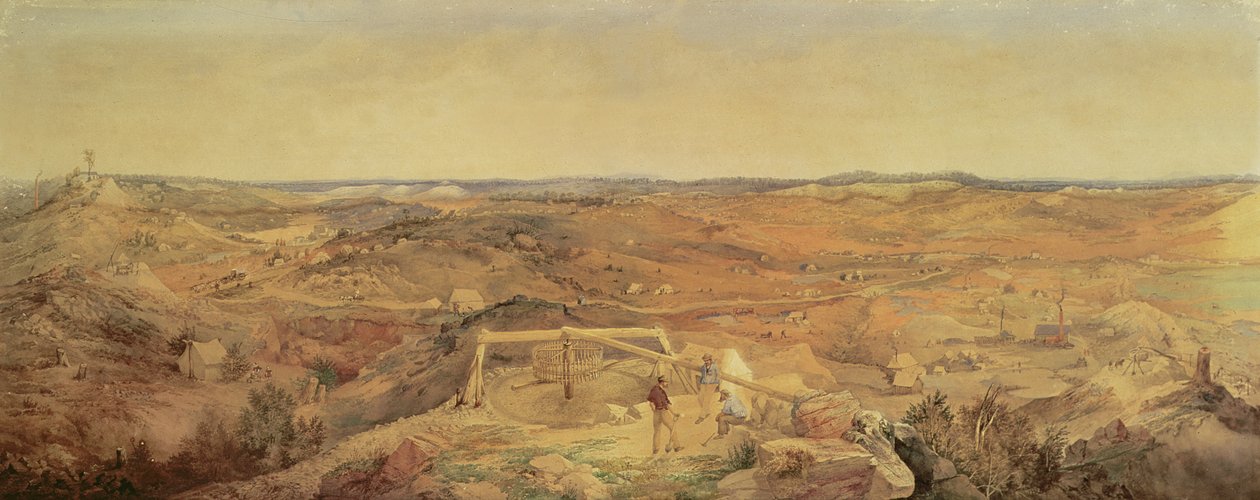 Stary Bendigo, 1857 autorstwa George Rowe