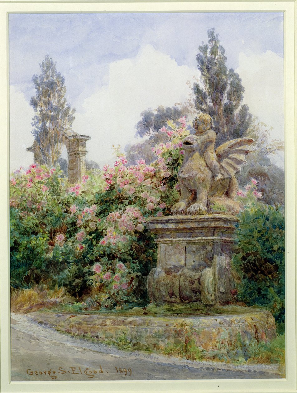 Chińskie Róże, Villa Imperiali, Genua autorstwa George Samuel Elgood