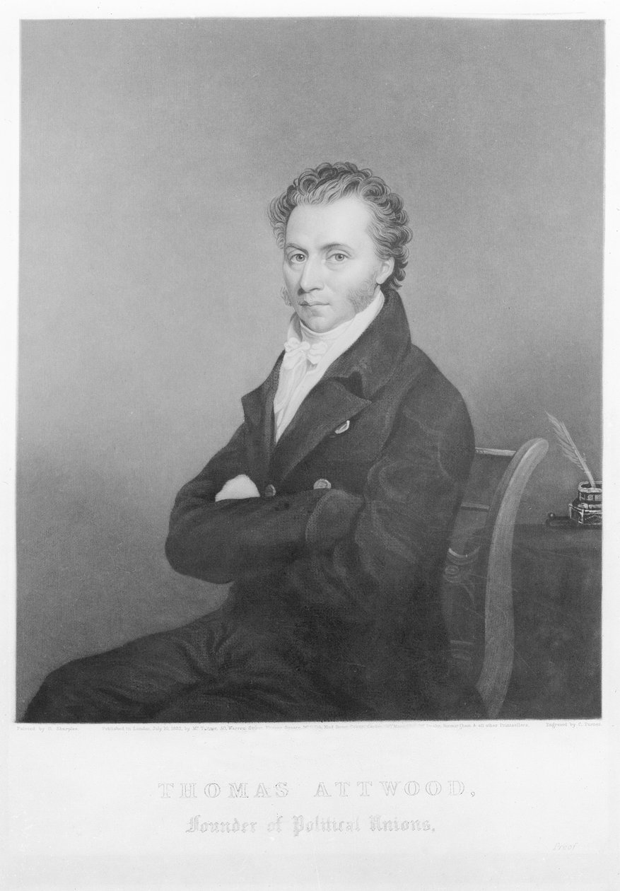 Thomas Attwood, 1832 r. autorstwa George Sharples