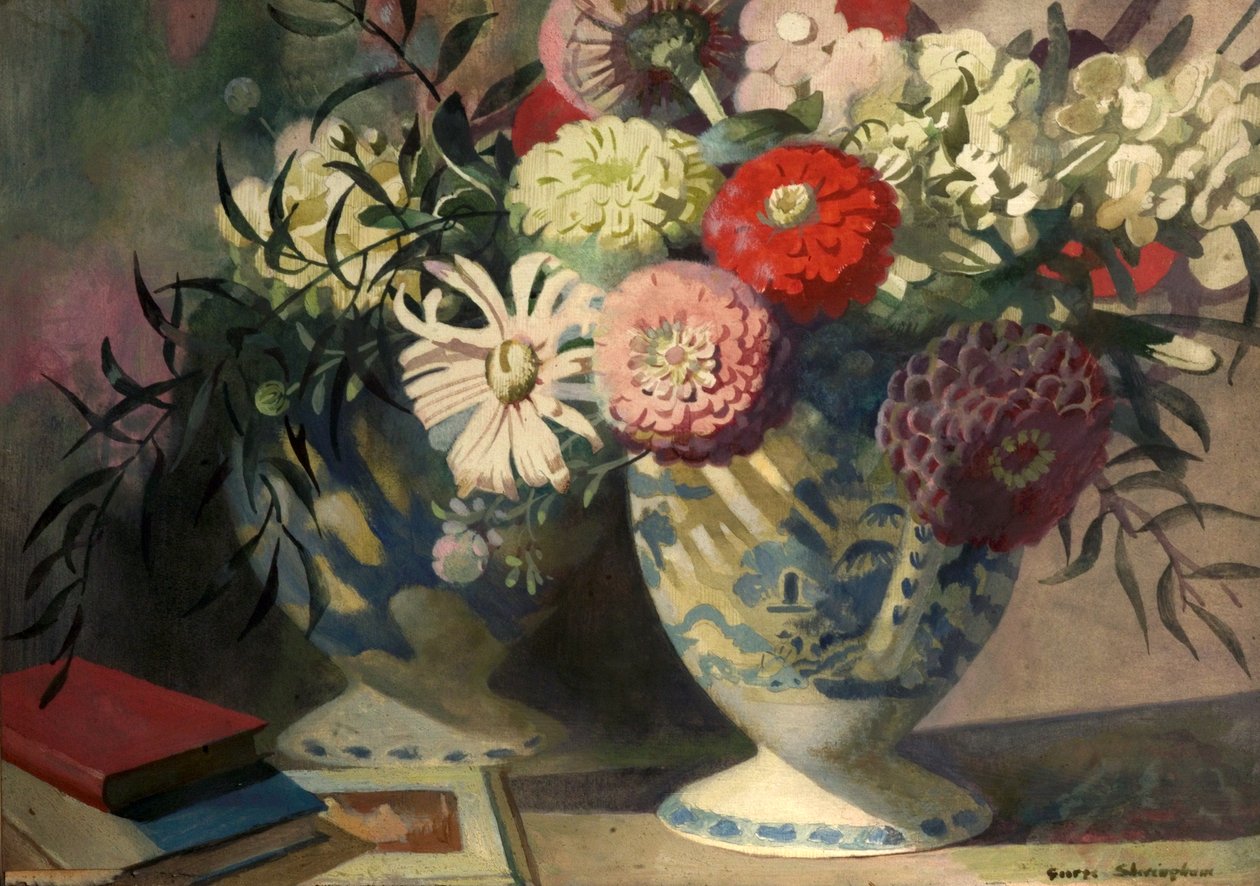 Refleksje (tempera na drewnie) autorstwa George Sheringham