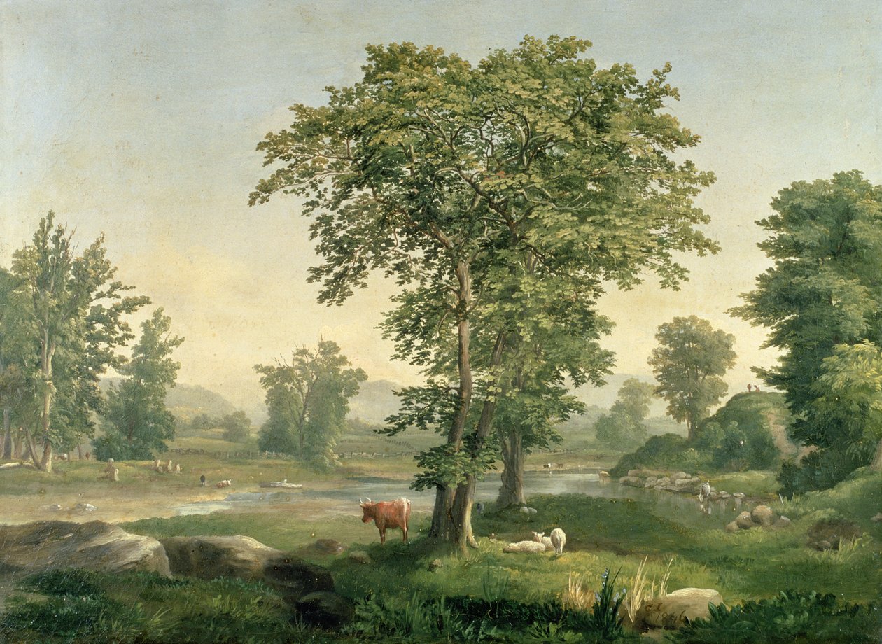 Krajobraz, 1846 autorstwa George Inness