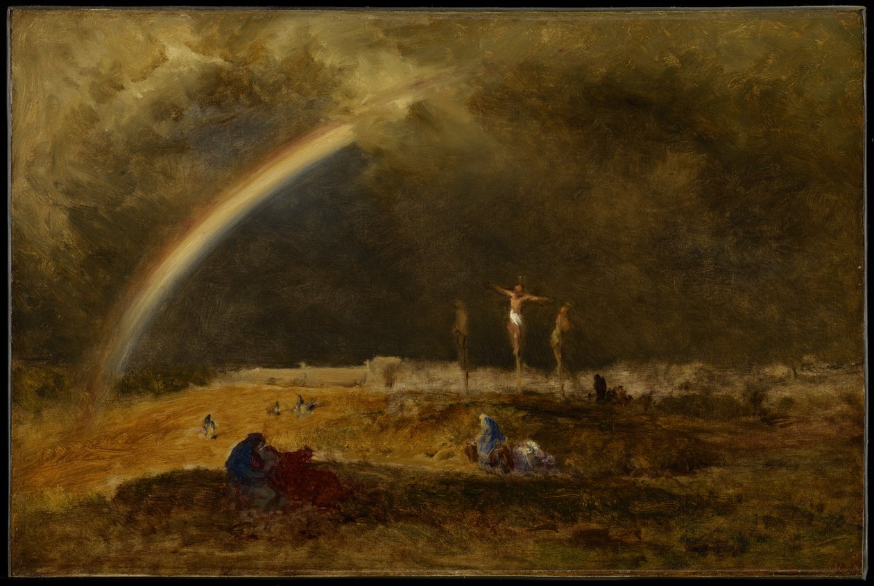 Triumf na Kalwarii, c.1874 autorstwa George Inness
