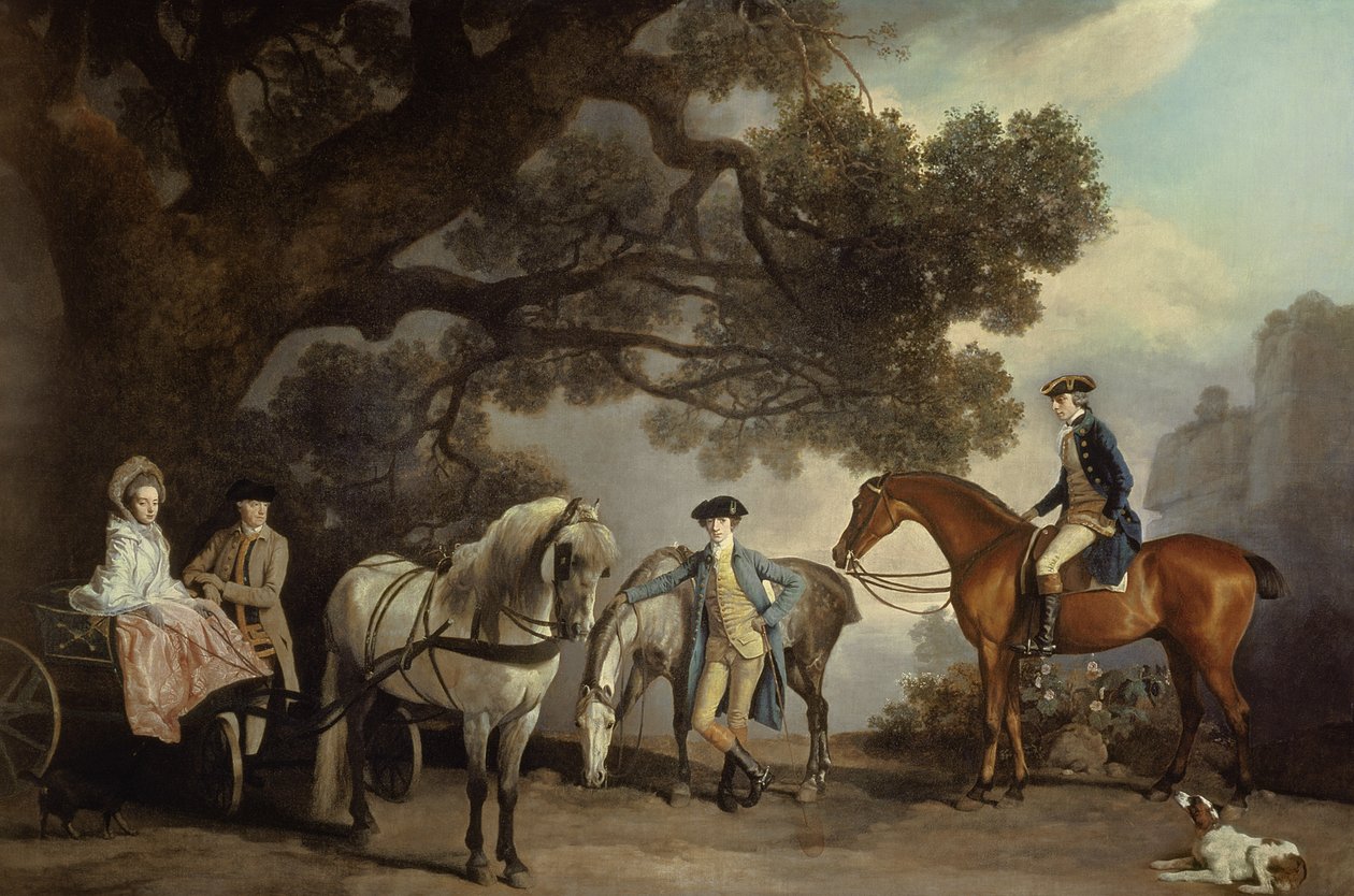 Rodziny Melbourne i Milbanke, autorstwa George Stubbs