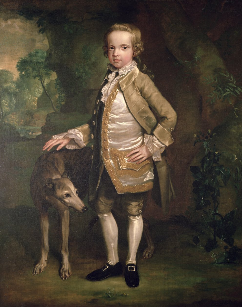 Sir John Nelthorpe, 6. baronet jako chłopiec autorstwa George Stubbs