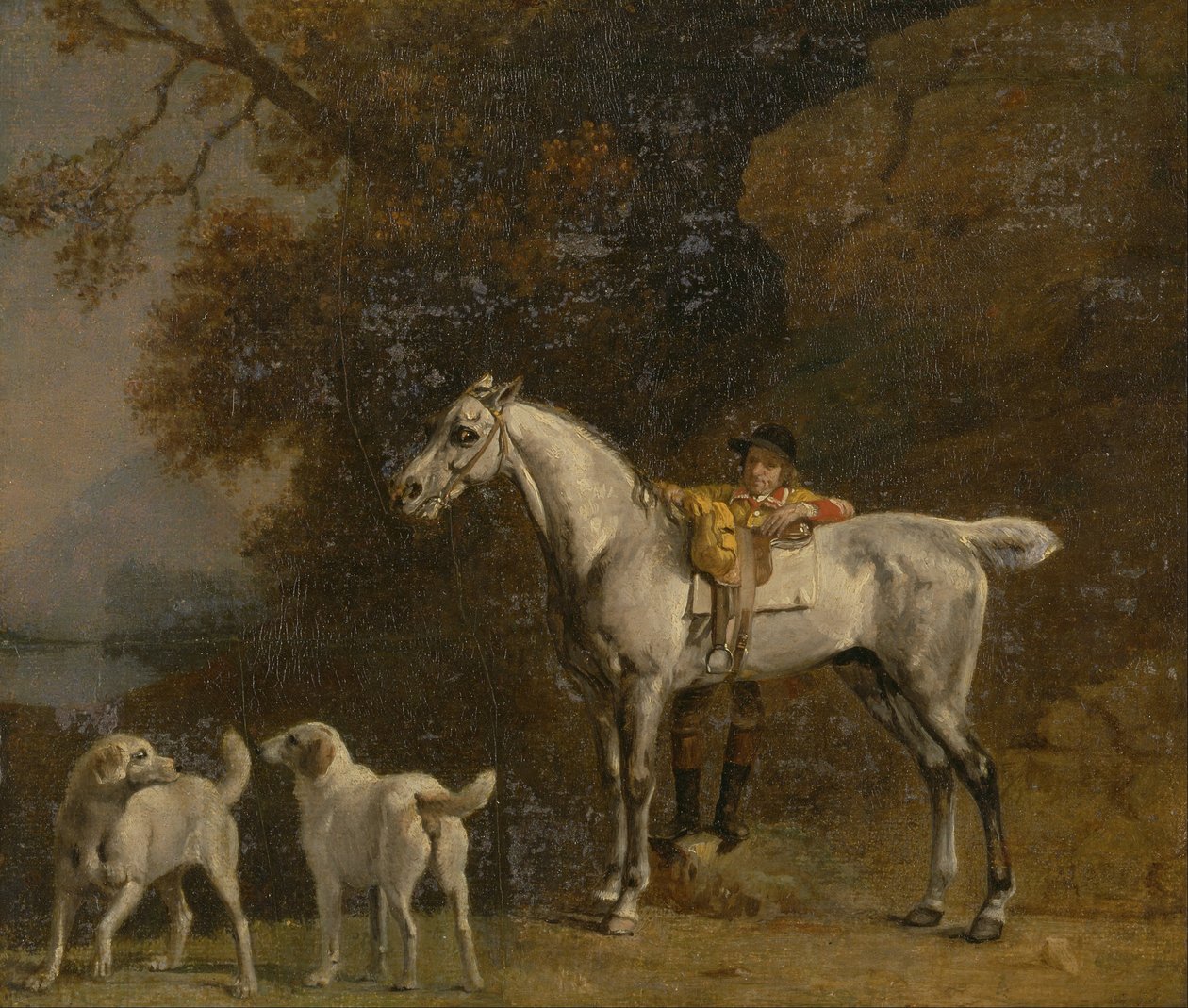Studia dla lub po 3. księciu Richmond z polowaniem na Charletona autorstwa George Stubbs