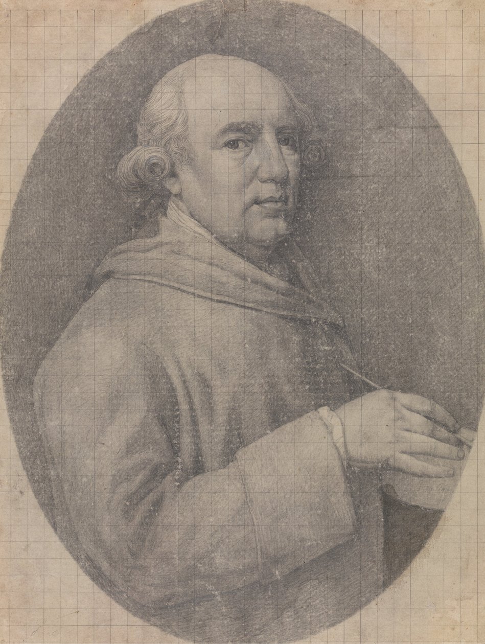 Studium do autoportretu w emalii autorstwa George Stubbs