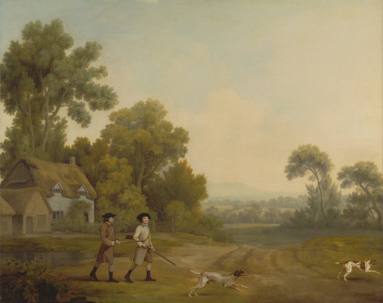 Dwóch dżentelmenów na strzelaninie autorstwa George Stubbs