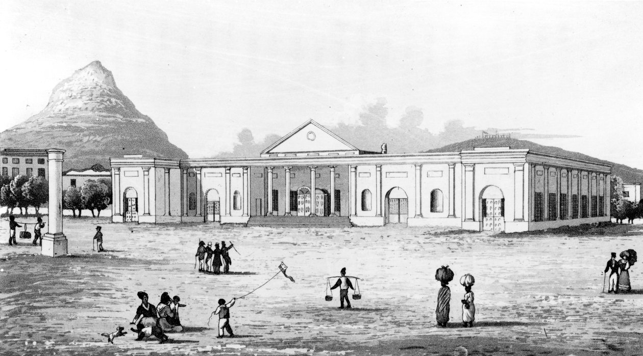 Commercial Exchange, Cape Town, ilustracja z „Travels and Adventures in Southern Africa” George
