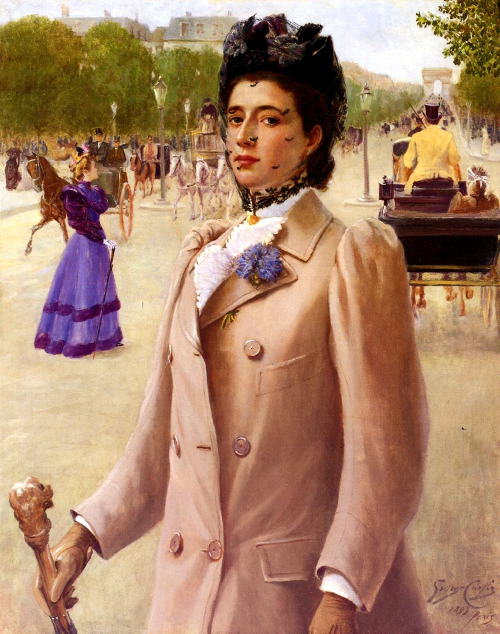 Kobieta w Paryżu, 1893 autorstwa George Vaughan Curtis