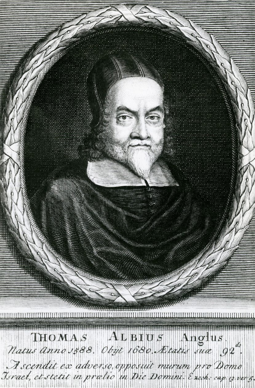 Portret Thomasa Albiusa (biały) (1588-1680), 1713 autorstwa George Vertue