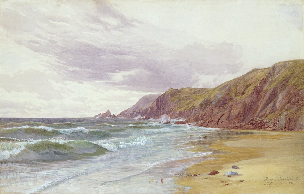 Dale, Pembrokeshire, lipiec 1866 r. autorstwa George Vicat Cole