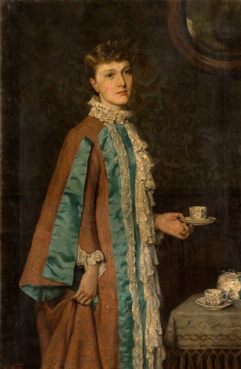 Portret pani Clary Rowell, 1884 autorstwa George W. Baldry
