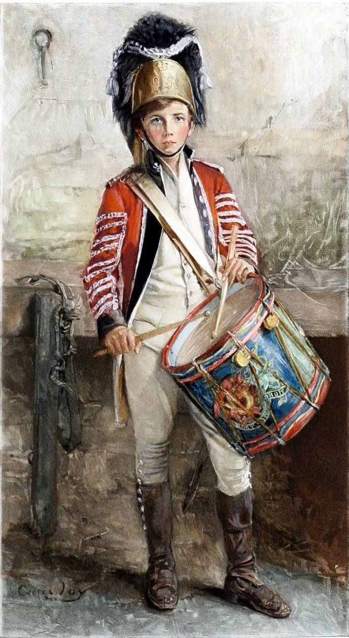 Angielski perkusista boy.n autorstwa George William Joy