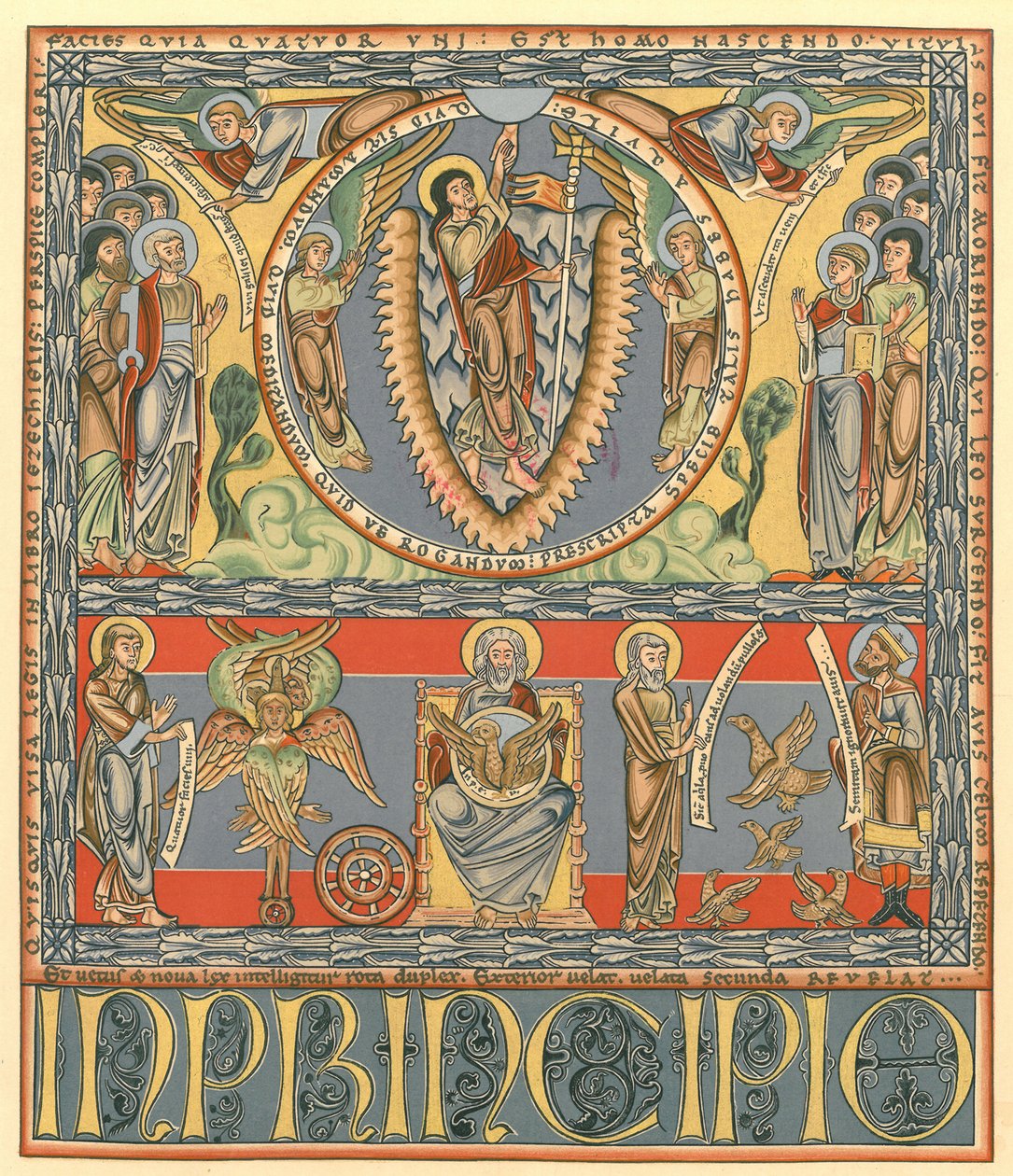 Tabliczka z „Rękopisy iluminowane w British Museum: miniatury, obramowania i inicjały” autorstwa George Augustus Wallis