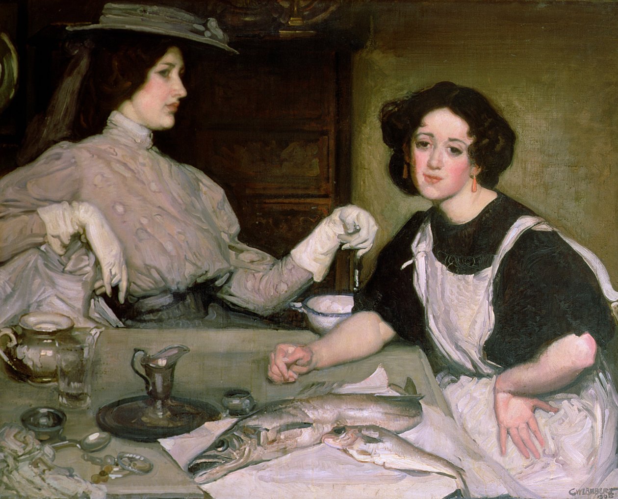 Lottie i Pani autorstwa George Washington Lambert
