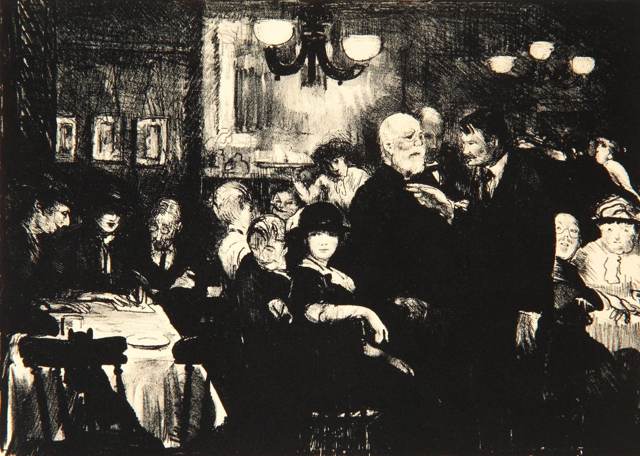 Wieczór Artystów, 1916 autorstwa George Wesley Bellows