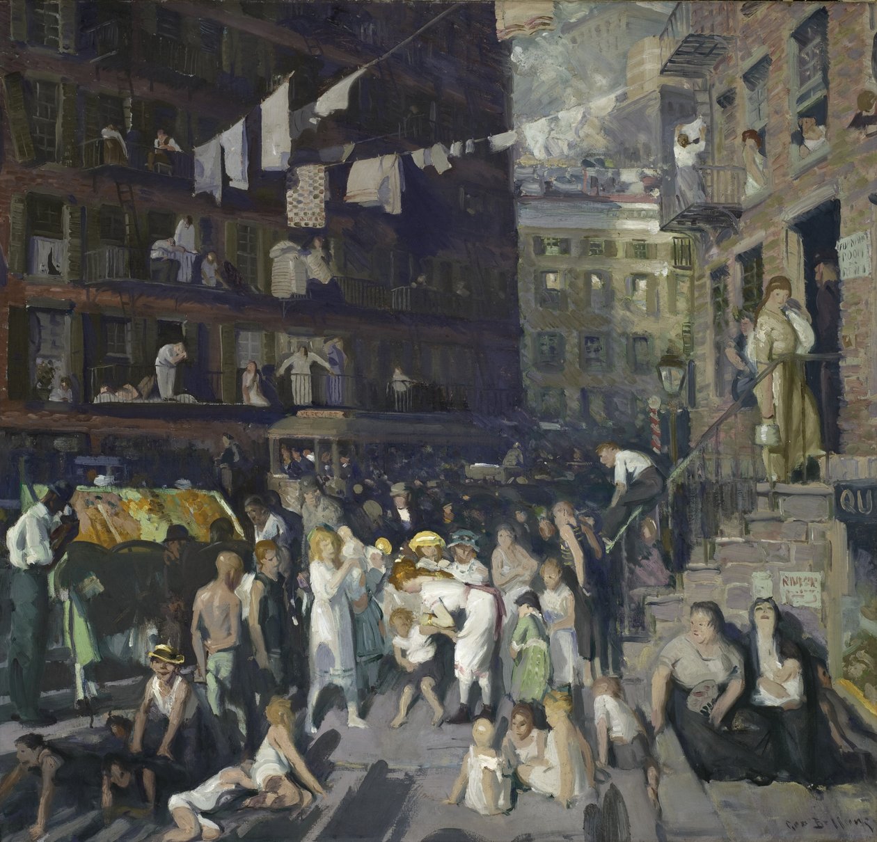 Mieszkańcy Klifu, 1913 autorstwa George Wesley Bellows