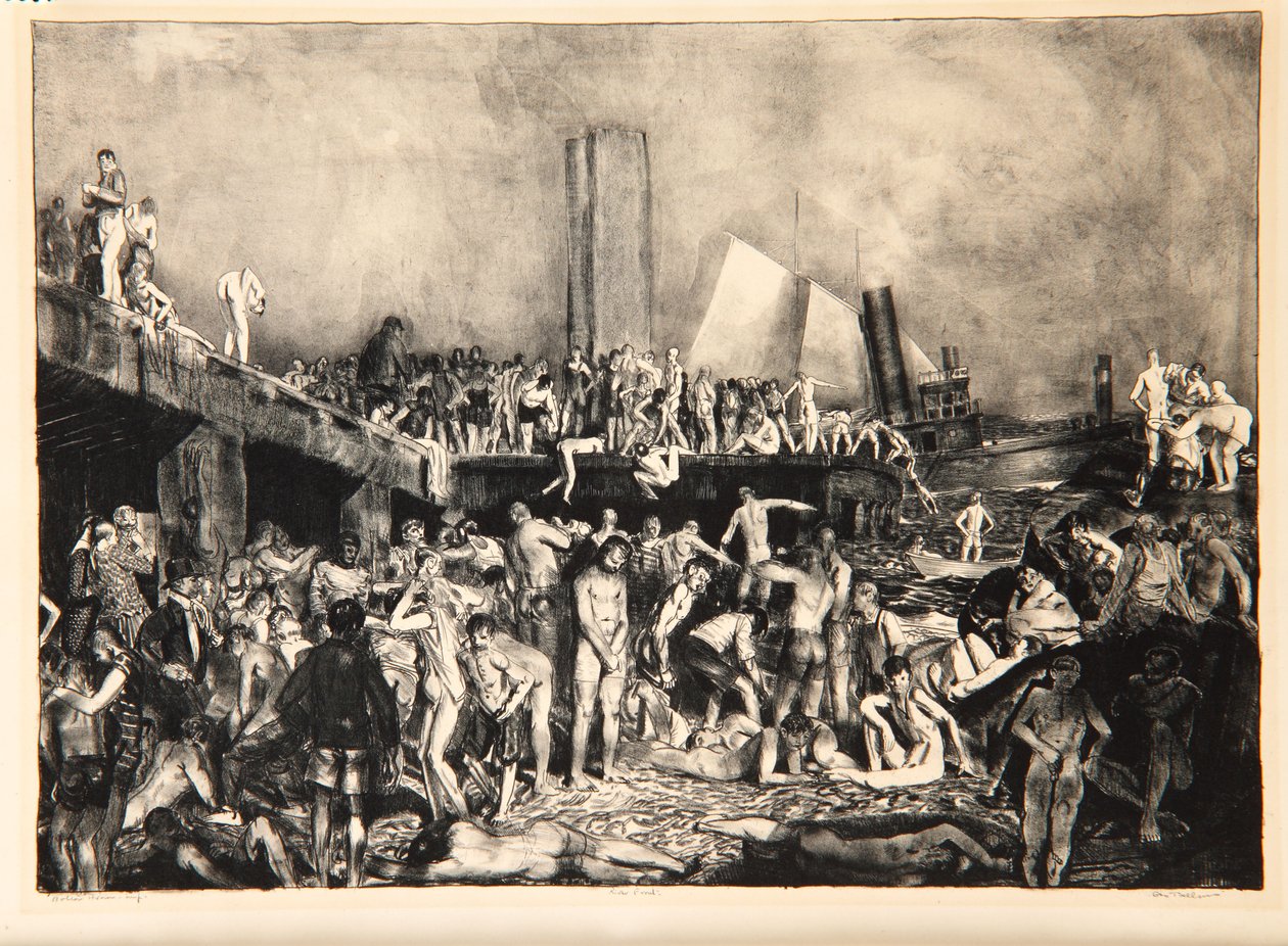 Nad rzeką, 1923-24 autorstwa George Wesley Bellows