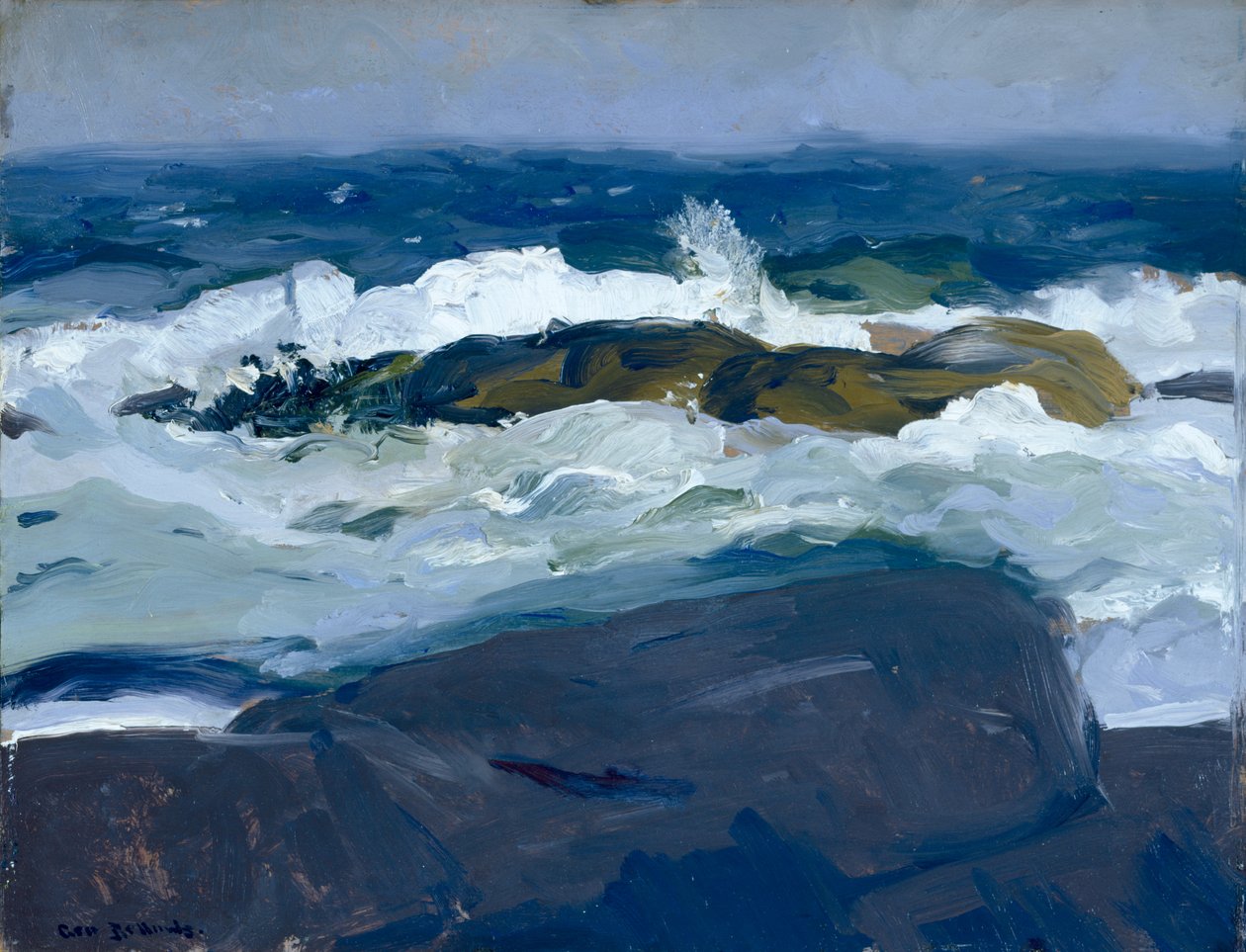 Rock Reef, Maine, 1913 autorstwa George Wesley Bellows