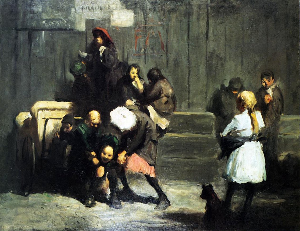 Dzieci ulicy, 1906 autorstwa George Wesley Bellows