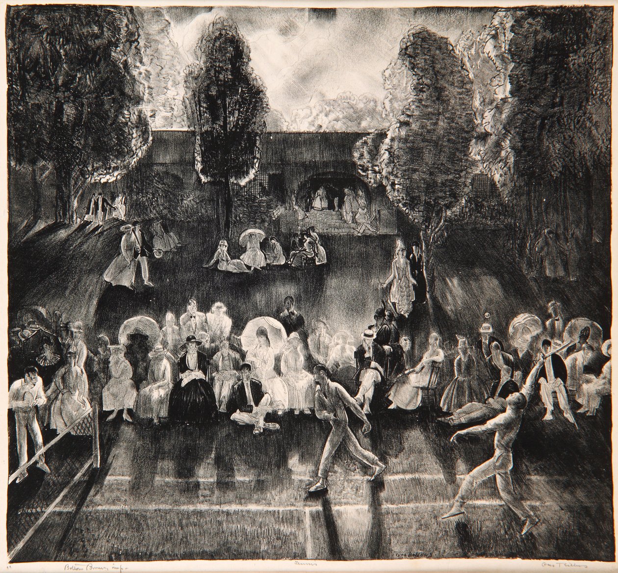 Tenis, 1920 autorstwa George Wesley Bellows