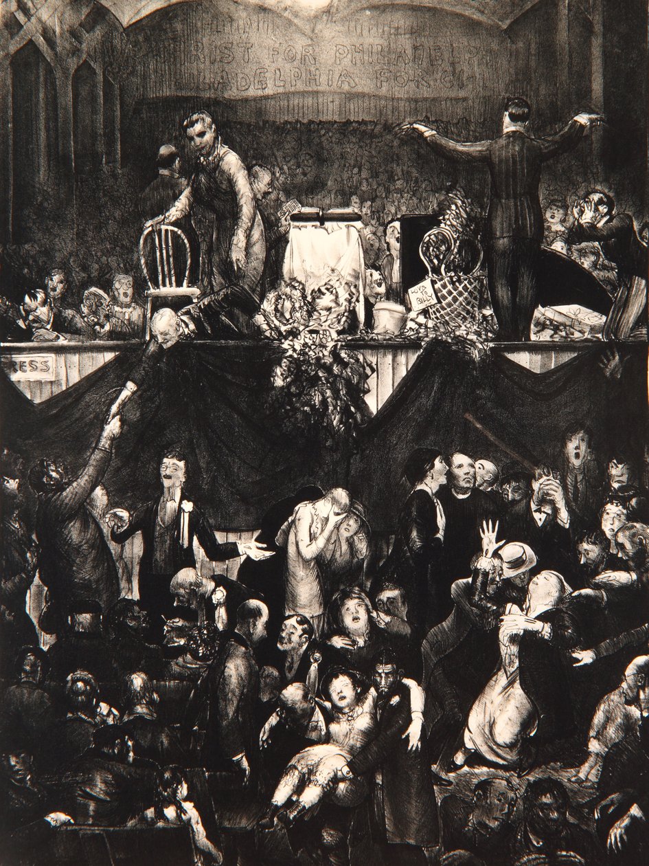 Szlakiem trocin, 1917 autorstwa George Wesley Bellows
