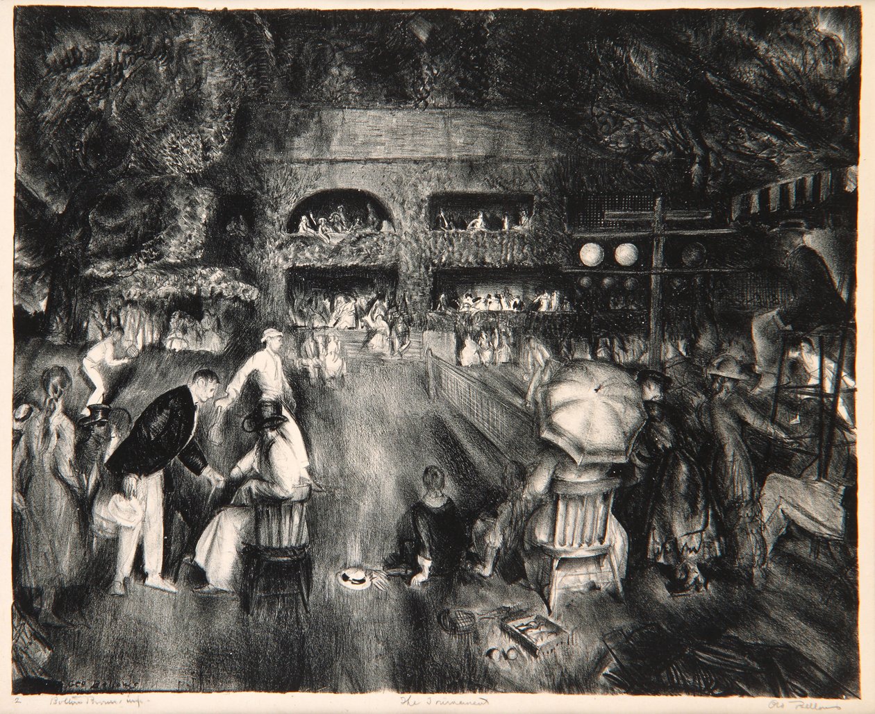 Turniej, 1920 autorstwa George Wesley Bellows