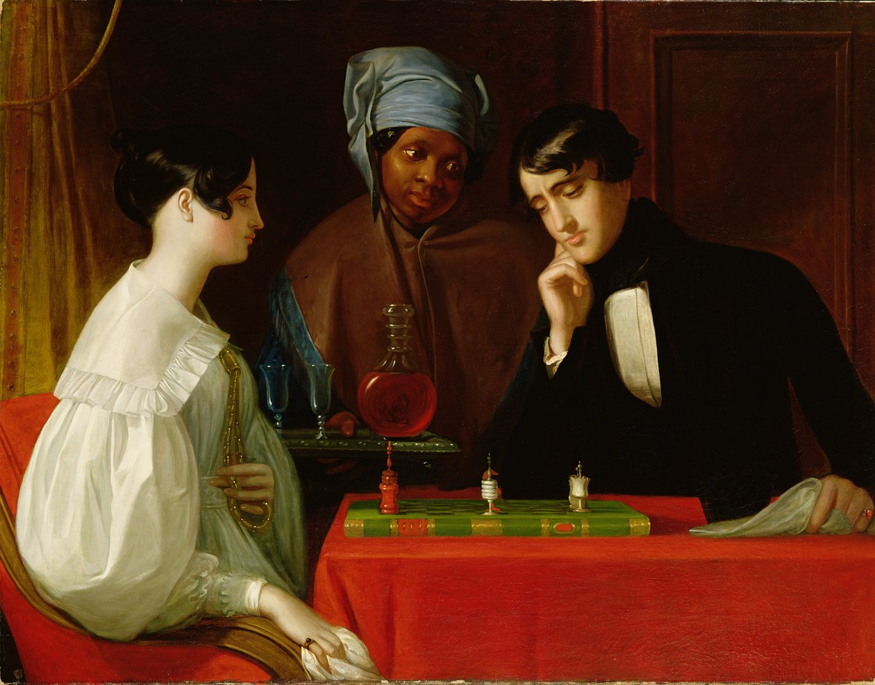 Szachiści, c.1836 autorstwa George Whiting Flagg