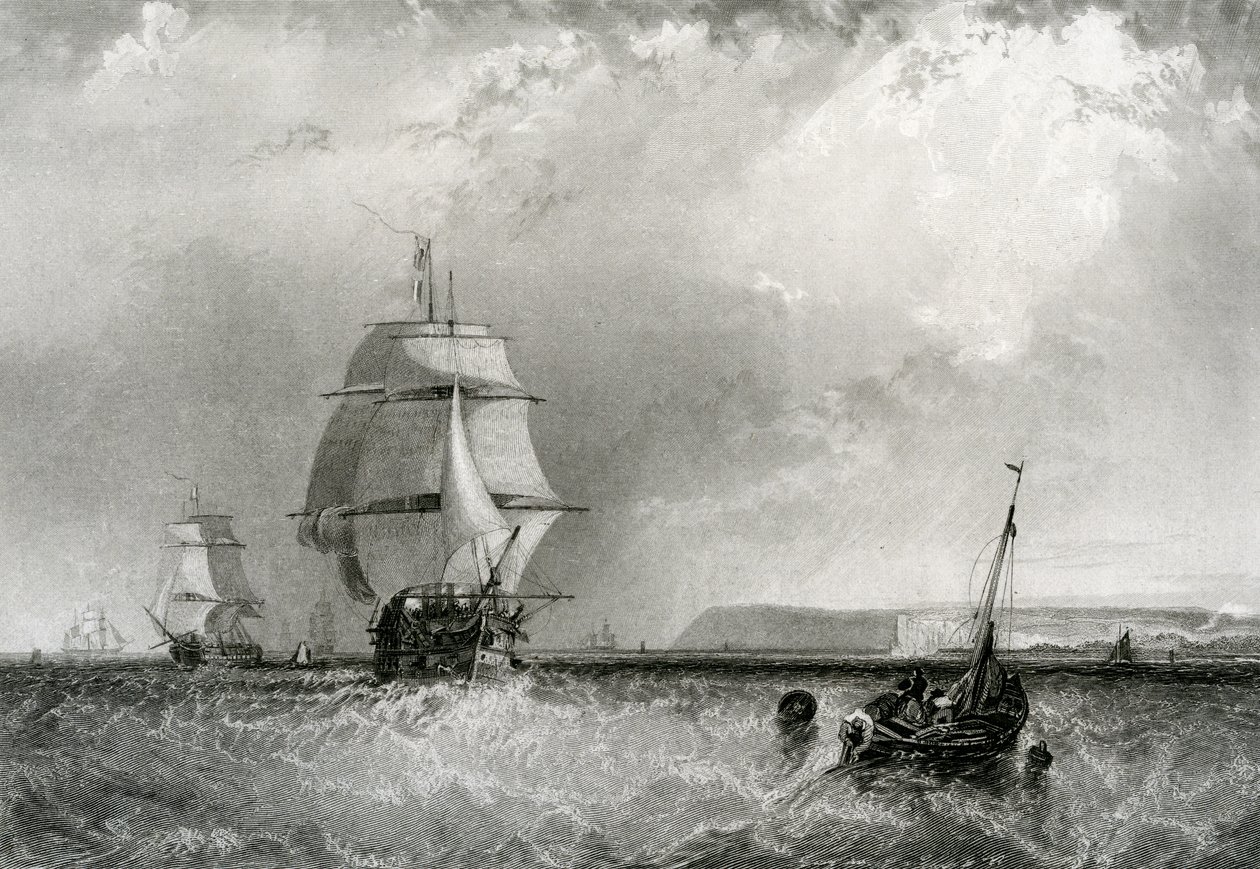 The North Foreland, grawerowane przez R. Brandarda, 1834 autorstwa George the Elder Chambers