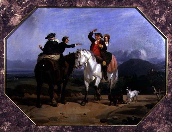 Szczęśliwe spotkanie autorstwa George (after) Morland