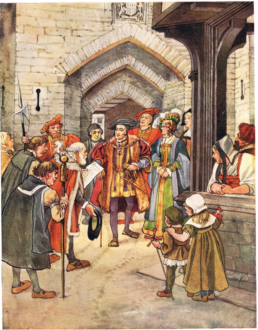 Jestem księciem Norfolk, ilustracja z „Śpiewnika obrazkowego”, 1910 autorstwa George, 9th Earl of Carlisle Howard
