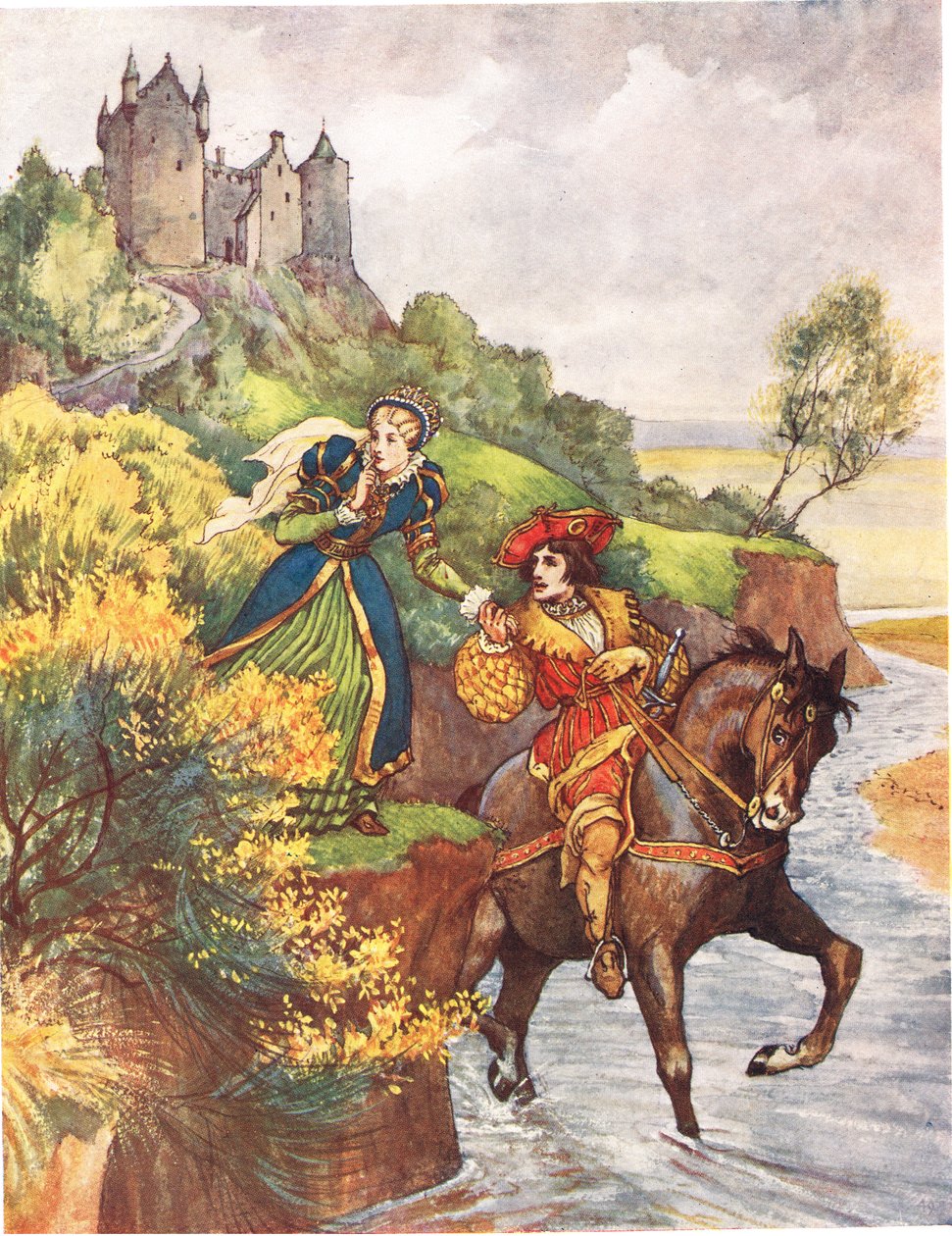 Lady Margaret, ilustracja z "A Picture Song Book", 1910 autorstwa George, 9th Earl of Carlisle Howard