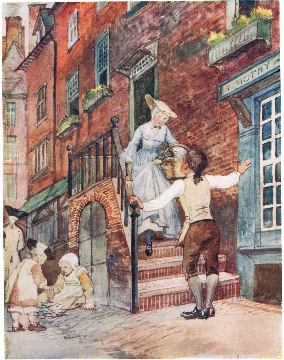 Sally w naszej alei, ilustracja z „Śpiewnika obrazkowego”, 1910 autorstwa George, 9th Earl of Carlisle Howard
