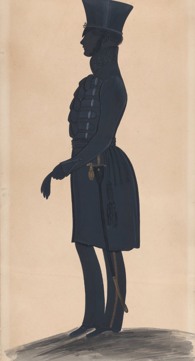 Pułkownik H.J. Daniell, cała długość po lewej, 1827-44. autorstwa George Angelo Crowhurst