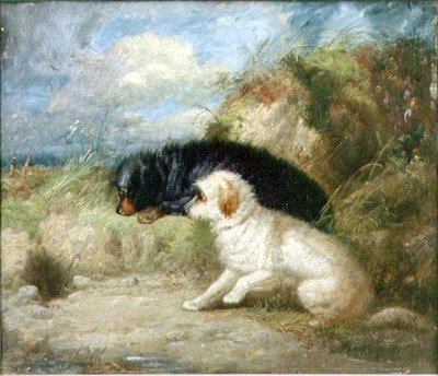 Teriery przy Króliczej Dziurze autorstwa George Armfield