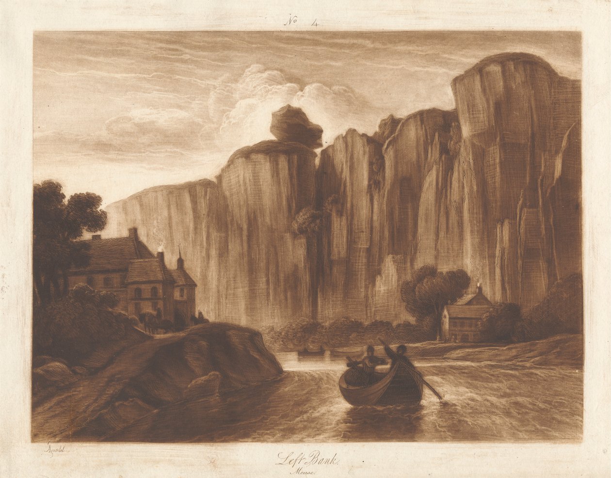 Lewy brzeg, Moza autorstwa George Arnald